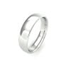 Platinum 5mm Slight Court Wedding Band
