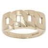 9ct Yellow Gold Curb Style Signet Ring