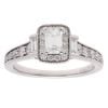 18ct White Gold 0.95ct Brilliant Cut Diamond Vera Wang Cluster Ring