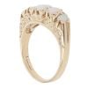 9ct Yellow Gold 0.05ct Diamond And Opal Dress Ring