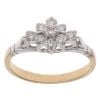 18ct Yellow Gold 0.50ct Brilliant Cut Diamond Cluster Ring
