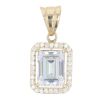 14ct Yellow Gold Cubic Zirconia Fancy Pendant