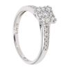 18ct White Gold 0.32ct Diamond Cluster Ring