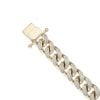 9ct Yellow Gold Cubic Zirconia Curb Bracelet 8.5"