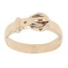 9ct Yellow Gold Plain Buckle Ring