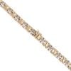 14ct Yellow And White Gold Cubic Zirconia Fancy Chain 18"