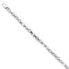 18ct White Gold Flat Byzantine Bracelet 7"