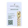 14ct Yellow Gold Monaco Curb Classic Plain Lock Bracelet 9"