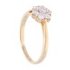18ct Yellow Gold 0.50ct Diamond Cluster Ring
