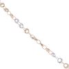 9ct Yellow And White Gold Fancy Chain 18"