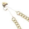 9ct Yellow Gold Heart Lock Charm Bracelet 7"