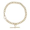 9ct Yellow Gold Albert T-Bar Bracelet 8.5"