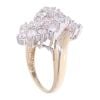 9ct Yellow Gold 2.00ct Diamond Cluster Ring
