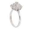 18ct White Gold 0.65ct Brilliant Cut Diamond Cluster Ring