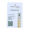 14ct Yellow Gold Monaco Curb Classic Cubic Zirconia Pave Lock Chain 24"