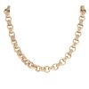 9ct Yellow Gold Patterned and Plain Belcher Chain 28"