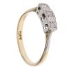 18ct Yellow Gold 0.10ct Diamond Trilogy Ring