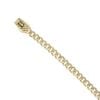 14ct Yellow Gold Monaco Classic Plain Lock Curb Bracelet 6.5"