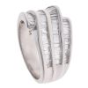 18ct White Gold 1.15ct Baguette Cut Diamond Fancy Ring