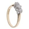 9ct Yellow Gold 0.50ct Brilliant Cut Diamond Trilogy Ring