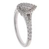 18ct White Gold 0.70ct Brilliant Cut Diamond Cluster Ring
