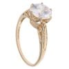 14ct Yellow Gold Cubic Zirconia Single Stone Ring