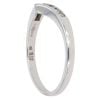 9ct White Gold 0.15ct Diamond Wishbone Ring