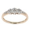9ct Yellow Gold Diamond Cluster Ring by Anya Belle