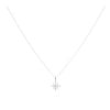 9ct White Gold Snowflake Pendant And Chain