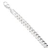 Silver Curb Bracelet 9" By Icesia