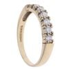 9ct Yellow Gold Cubic Zirconia Half Eternity Ring