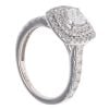 18ct White Gold 1.00ct Diamond Cluster Ring