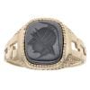 9ct Yellow Gold Hematite Centurion Signet Ring