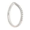 18ct White Gold 0.23ct Diamond Wishbone Ring