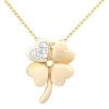 9ct Yellow Gold Diamond Heart Pendant Necklace