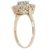 9ct Yellow Gold Cubic Zirconia Fancy Cluster Ring