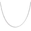9ct White Gold Fancy Chain 18"