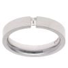 18ct White Gold 0.10ct Emerald Cut Diamond 4mm Wedding Band