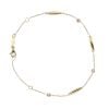 9ct Yellow Gold Cubic Zirconia Bead Bracelet 8.5"