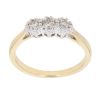 18ct Yellow Gold 0.25ct Brilliant Cut Diamond Trilogy Ring