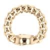 14ct Yellow Gold Monaco Curb Classic Plain Lock Bracelet 8.5"