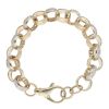 9ct Yellow Gold Cubic Zirconia Belcher Bracelet 9"