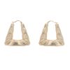 9ct Yellow Gold Bamboo Creole Earrings
