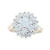 9ct Yellow Gold Cubic Zirconia Cluster Ring