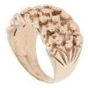 9ct Yellow Gold Three Row Keeper Ring