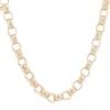 9ct Yellow Gold Patterned and Plain Belcher Chain 28"