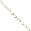 18ct Yellow and White Gold Loop Link Chain 26"