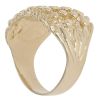 9ct Yellow Gold Four Row Keeper Ring