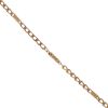 9ct Yellow Gold Curb And Bar Chain 32"