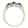 9ct Yellow Gold Diamond and Sapphire Dress Ring